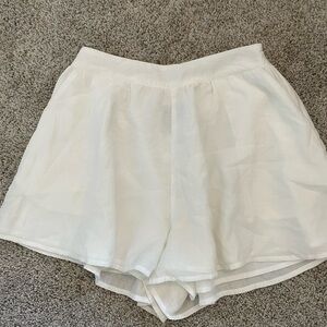 Flowy White Shorts/Skirt